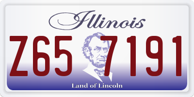 IL license plate Z657191