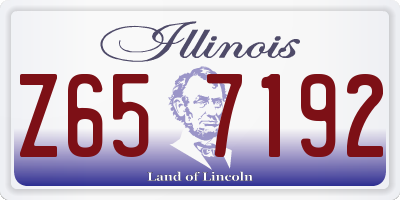 IL license plate Z657192