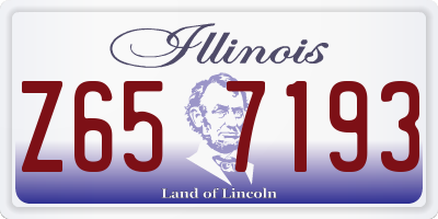 IL license plate Z657193