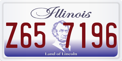 IL license plate Z657196