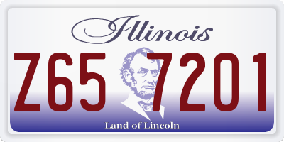 IL license plate Z657201