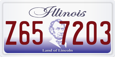 IL license plate Z657203