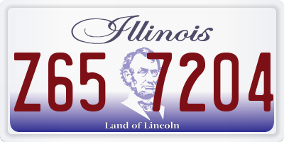 IL license plate Z657204
