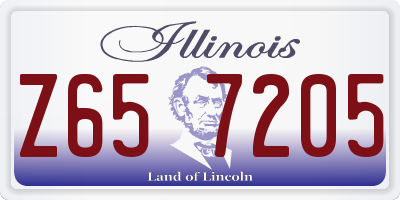 IL license plate Z657205