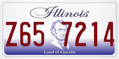 IL license plate Z657214