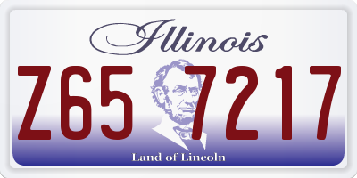 IL license plate Z657217