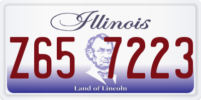 IL license plate Z657223