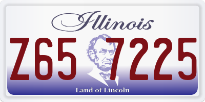 IL license plate Z657225