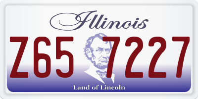 IL license plate Z657227