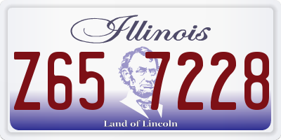 IL license plate Z657228