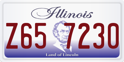 IL license plate Z657230