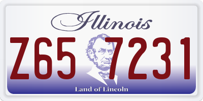 IL license plate Z657231