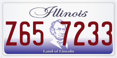 IL license plate Z657233