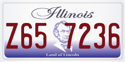 IL license plate Z657236