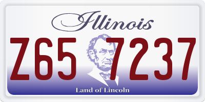 IL license plate Z657237