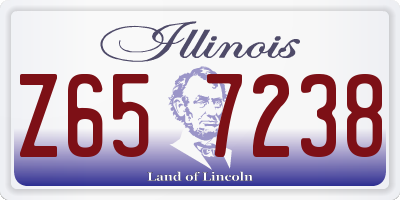 IL license plate Z657238