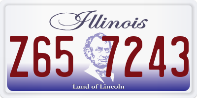 IL license plate Z657243