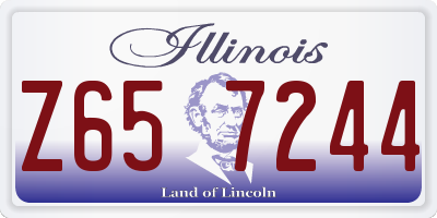 IL license plate Z657244