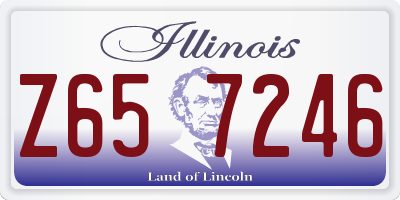IL license plate Z657246