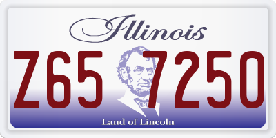 IL license plate Z657250