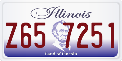 IL license plate Z657251