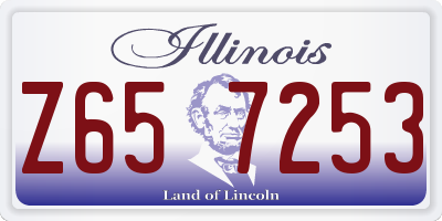 IL license plate Z657253