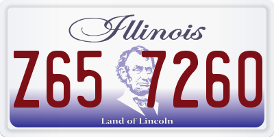 IL license plate Z657260