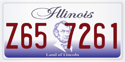 IL license plate Z657261