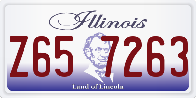 IL license plate Z657263