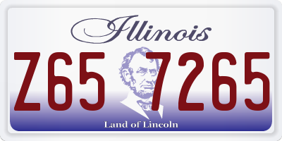 IL license plate Z657265