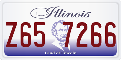 IL license plate Z657266