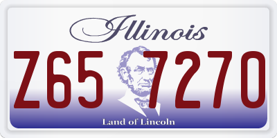IL license plate Z657270