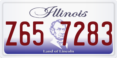 IL license plate Z657283