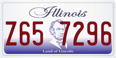 IL license plate Z657296