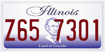 IL license plate Z657301