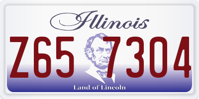 IL license plate Z657304