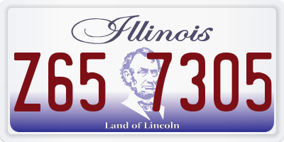 IL license plate Z657305