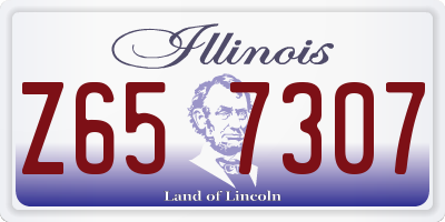 IL license plate Z657307