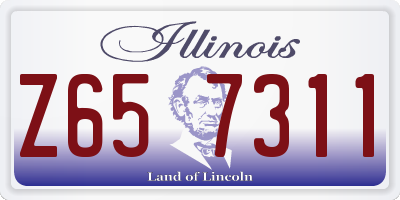 IL license plate Z657311