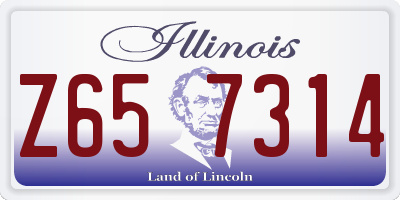 IL license plate Z657314