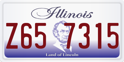 IL license plate Z657315