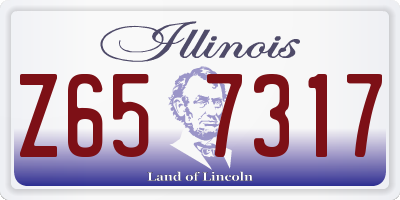 IL license plate Z657317