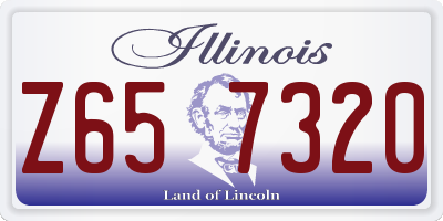 IL license plate Z657320
