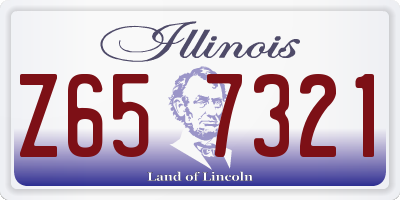 IL license plate Z657321