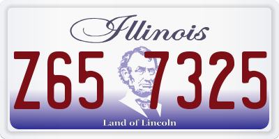 IL license plate Z657325