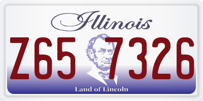 IL license plate Z657326