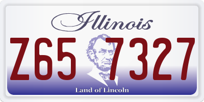 IL license plate Z657327
