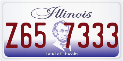 IL license plate Z657333