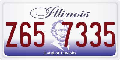 IL license plate Z657335