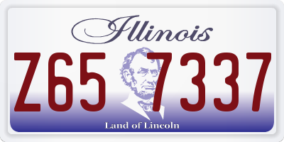 IL license plate Z657337